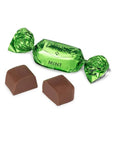 Green Wrapped Mint Milk Chocolate Truffles: 2LB Box