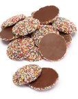 Guittard Milk Chocolate Wafers with Colored Nonpareils: 20LB Bag