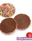 Guittard Milk Chocolate Wafers with Colored Nonpareils: 20LB Bag