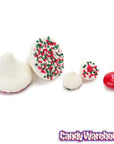 Guittard Petite White Chocolate Chips with Christmas Nonpareils: 5LB Bag