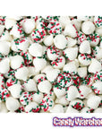 Guittard Petite White Chocolate Chips with Christmas Nonpareils: 5LB Bag