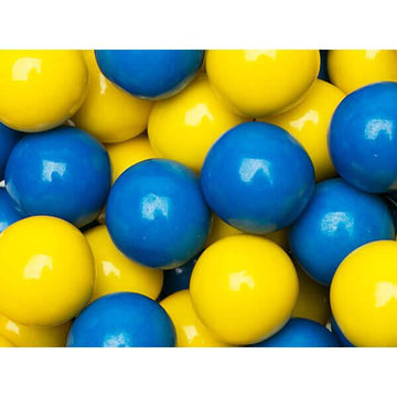 Gumballs Color Combo - Blue and Yellow: 4LB Box - Candy Warehouse