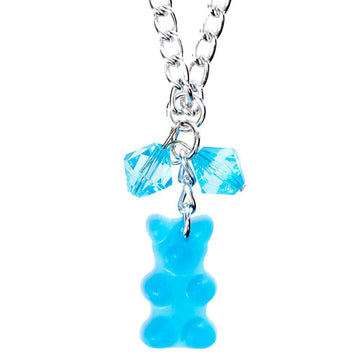 Gummy Bear Necklace - Blue - Candy Warehouse