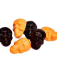 Gummy Skulls - Black and Orange: 5LB Bag
