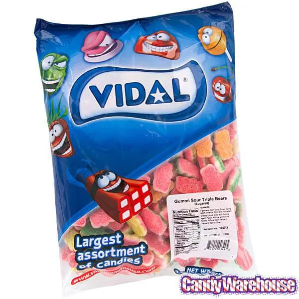 Gummy Sour Triple Bears: 2KG Bag – Candy Warehouse