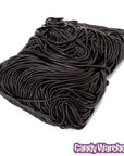Gustaf's Black Licorice Laces Candy: 2LB Bag