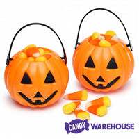 Halloween Plastic Pumpkin Candy Cups: 12-Piece Set - Candy Warehouse
