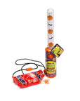 Halloween Pumpkin Light Up Wands with Candy: 12-Piece Display