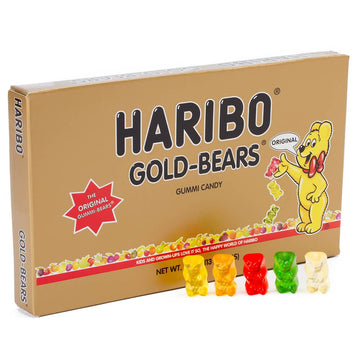 Haribo Gold-Bears Gummy Bears 3.4-Ounce Packs: 12-Piece Box - Candy Warehouse