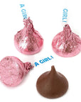 Hershey Kisses It's a Girl Pink Foiled Milk Chocolate Candy: 7-Ounce Bag