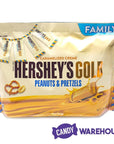 Hershey's Gold with Peanuts and Pretzels Snack Size Candy Bars: 42-Piece Bag