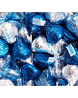Hershey's Kisses Blue & Silver Foiled Milk Chocolate Candy: 200-Piece Bag