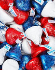 Hershey's Kisses Color Combo - USA Red, White and Blue: 1200-Piece Box
