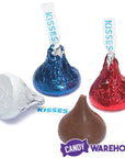 Hershey's Kisses Color Combo - USA Red, White and Blue: 1200-Piece Box