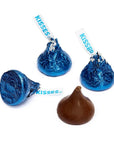 Hershey's Kisses Dark Blue Foiled Milk Chocolate Candy: 11LB Case