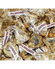 Hershey's Kisses Gold Foiled Milk Chocolate with Almonds Candy: 10-Ounce Bag