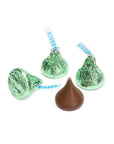 Hershey's Kisses Kiwi Green Foiled Milk Chocolate Candy: 400-Piece Bag