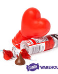 Hershey's Kisses Milk Chocolates Filled Heart: 2.24-Ounce Tube