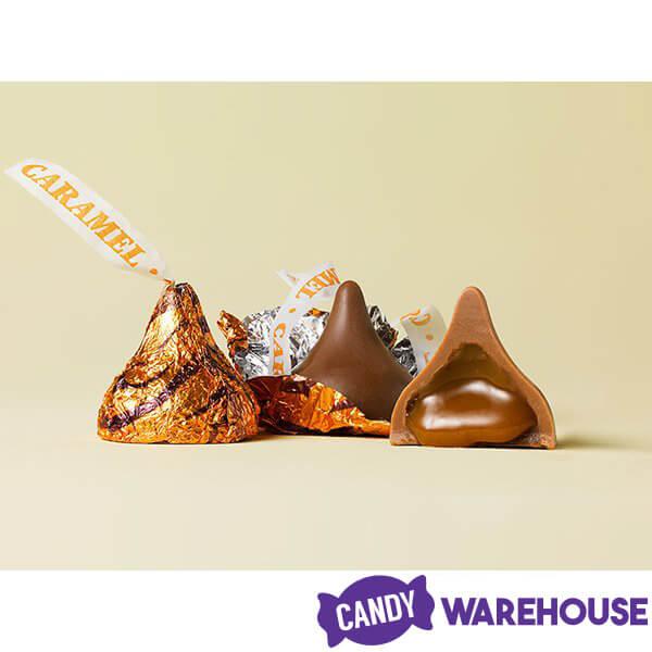 Hershey's Kisses Milk Chocolates with Caramel Filling: 100-Piece Bag - Candy Warehouse