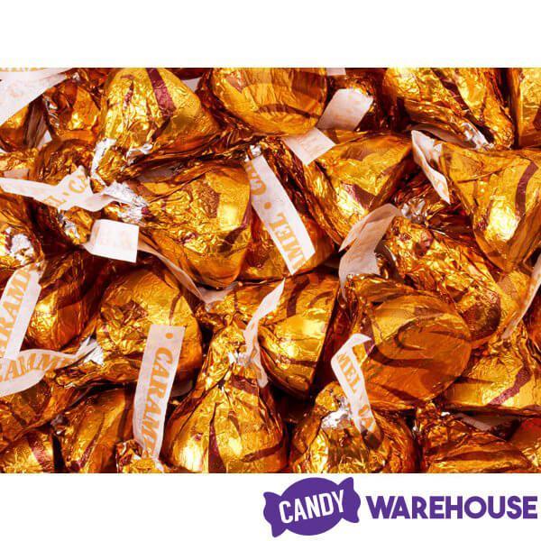 Hershey's Kisses Milk Chocolates with Caramel Filling: 100-Piece Bag - Candy Warehouse