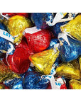Hershey's Kisses Party Red, Dark Blue & Yellow Foiled Party Milk Chocolate Candy: 11-Ounce Bag