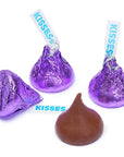 Hershey's Kisses Purple Foiled Milk Chocolate Candy: 11LB Case