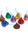 Hershey's Kisses Rainbow Assortment Foiled Milk Chocolate Candy: 400-Piece Bag