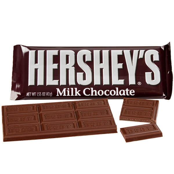 Hershey's Milk Chocolate Candy Bars: 36-Piece Box