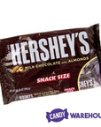 Hershey's Milk Chocolate with Almonds Snack Size Candy Bars: 10-Ounce Bag