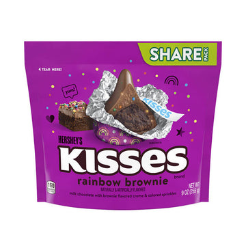 Hershey's Kisses Rainbow Brownie Candy: 9-Ounce Bag