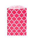 Hot Pink Casablanca Pattern Candy Bags: 25-Piece Pack