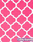 Hot Pink Casablanca Pattern Candy Bags: 25-Piece Pack