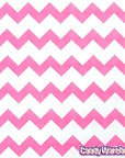 Hot Pink Chevron Stripe Candy Bags: 25-Piece Pack