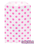 Hot Pink Polka Dot Candy Bags: 25-Piece Pack