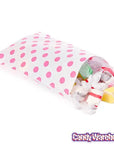 Hot Pink Polka Dot Candy Bags: 25-Piece Pack