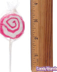 Hypno Pops Petite Swirled Lollipops - Strawberry: 100-Piece Bag