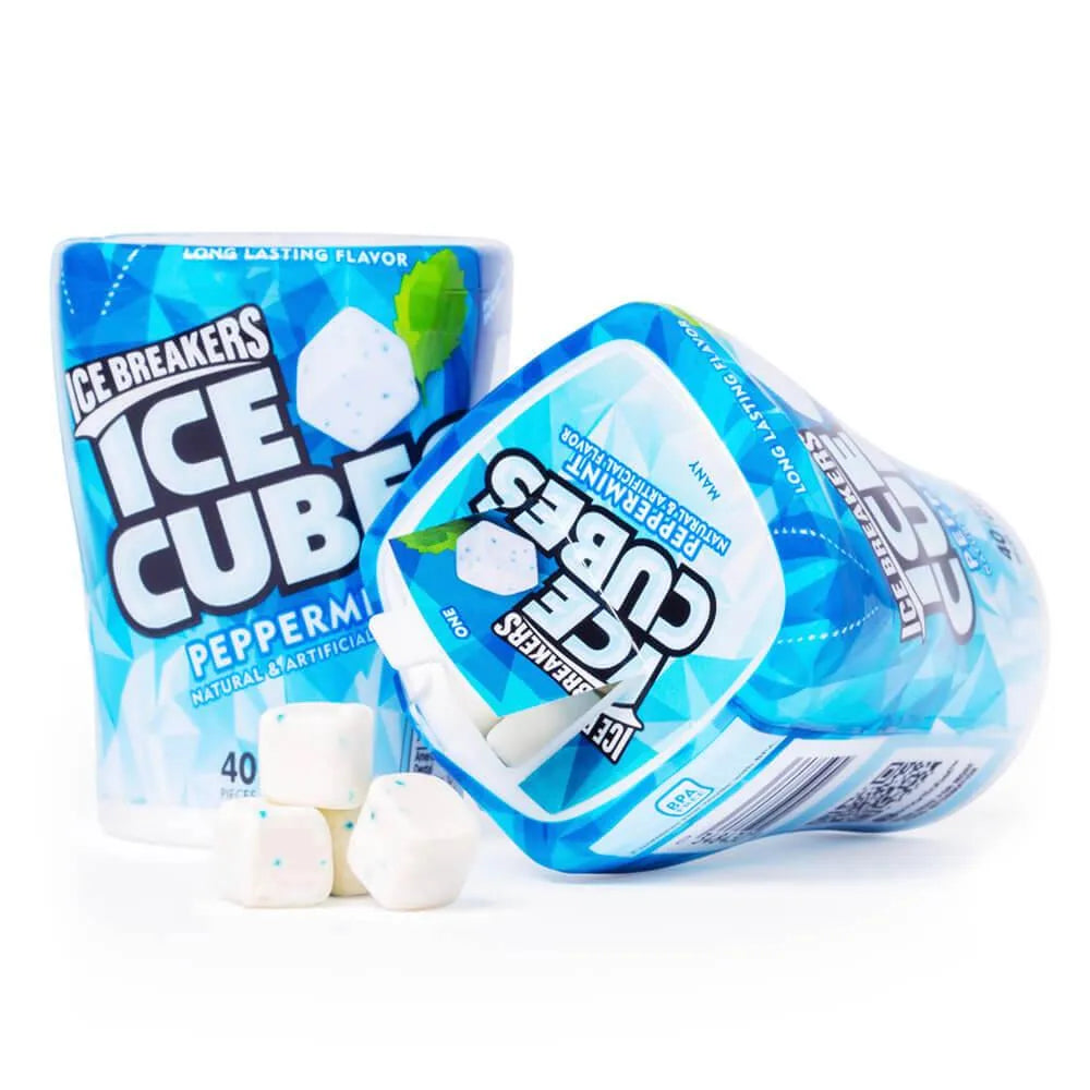 Ice Breakers Ice Cubes Peppermint Gum 4Piece Box Candy Warehouse