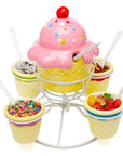 Ice Cream Social Candy Topping Spinning Server