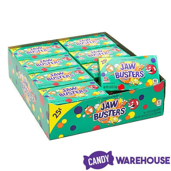 Jaw Busters Jawbreaker Candy Mini Packs 24Piece Box Candy Warehouse