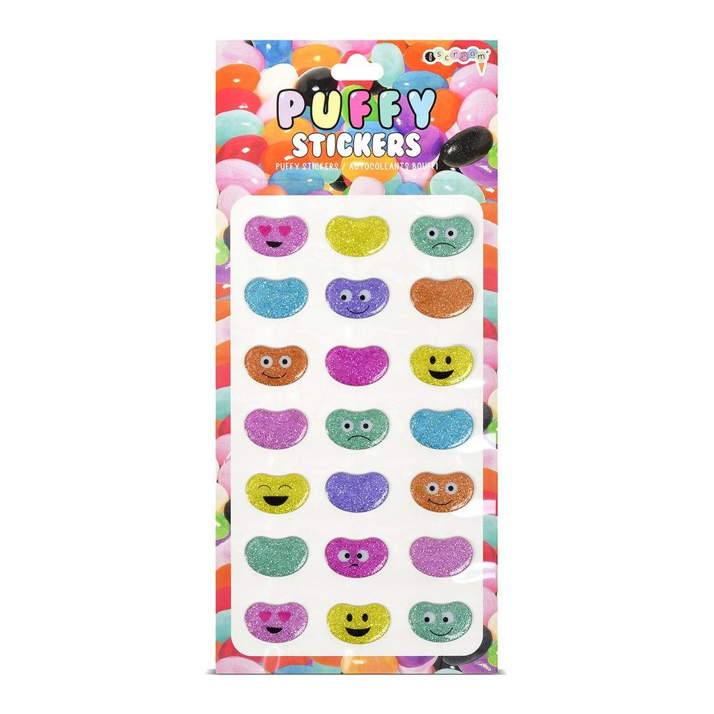 Iscream Jelly Bean Puffy Stickers