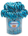 Jelly Belly Candy Canes - Blueberry: 80-Piece Bucket