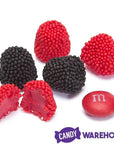 Jelly Belly Candy Raspberries & Blackberries Peg Bag: 12-Piece Case