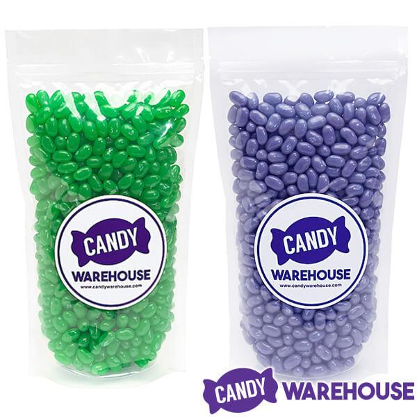 Jelly Belly Color Combo - Purple and Green Blend: 4LB Box - Candy Warehouse