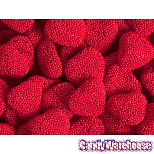 Jelly Belly Red Raspberry Hearts Candy: 5.5-Ounce Bag - Candy Warehouse