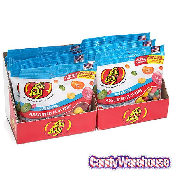 Jelly Belly Sugar Free Jelly Beans 2.8-Ounce Bags - Assorted: 12-Piece Case - Candy Warehouse