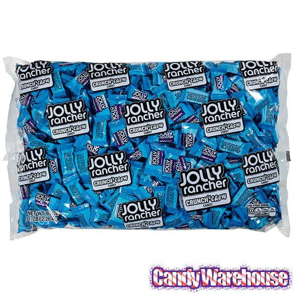 Jolly Rancher Crunch 'n Chew Candy - Blue Raspberry: 5LB Bag - Candy Warehouse