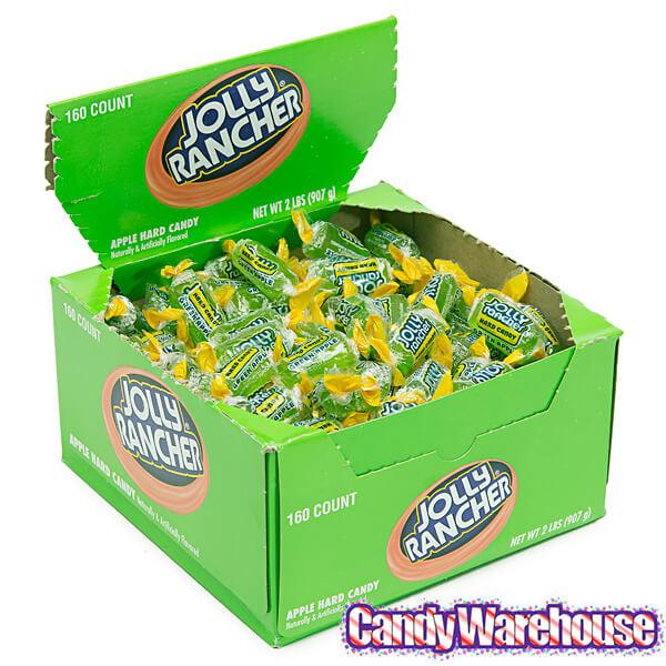 Jolly Rancher Hard Candy - Green Apple: 160-Piece Box - Candy Warehouse