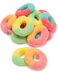 Jovy Neon Gummy Rings Candy: 5LB Bag