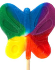 Jumbo 2.5-Ounce Butterfly Lollipops - Primary Colors: 16-Piece Box