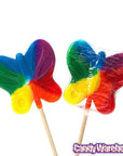 Jumbo 2.5-Ounce Butterfly Lollipops - Primary Colors: 16-Piece Box
